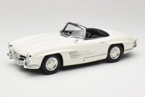 Mercedes 300 SL W198 Roadster Bel z Mehko Streho Minichamps 1:18 180039034 Kovina