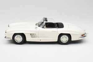Mercedes 300 SL W198 Roadster Bel z Mehko Streho Minichamps 1:18 180039034 Kovina – slika 5 od 9