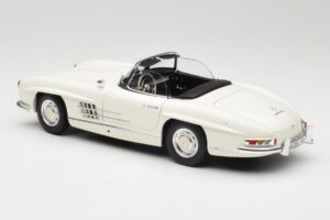Mercedes 300 SL W198 Roadster Bel z Mehko Streho Minichamps 1:18 180039034 Kovina – slika 8 od 9