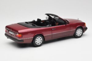 Mercedes 300CE-24 A124 Kabriolet Almandine Rdeč Metalik Norev 1:18 B66040616 Kovina – slika 3 od 8