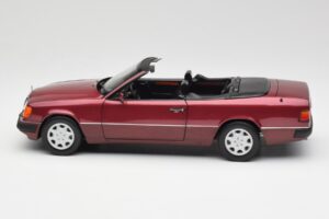 Mercedes 300CE-24 A124 Kabriolet Almandine Rdeč Metalik Norev 1:18 B66040616 Kovina – slika 4 od 8