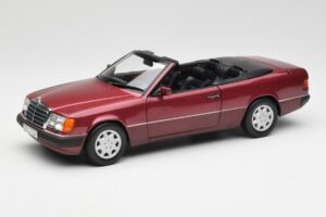 Mercedes 300CE-24 A124 Kabriolet Almandine Rdeč Metalik Norev 1:18 B66040616 Kovina