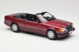 Mercedes 300CE-24 A124 Kabriolet Almandine Rdeč Metalik Norev 1:18 B66040616 Kovina – slika 6 od 8