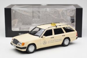 Mercedes 300D S124 T-Model Svetlo Slonokoščena Taxi Dealer Edition Norev 1:18 B66040702 Kovina