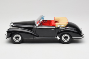 Mercedes 300S W188 Roadster Črna Welly 1:18 801-3271398 Kovina – slika 4 od 8
