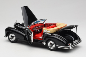 Mercedes 300S W188 Roadster Črna Welly 1:18 801-3271398 Kovina – slika 5 od 8