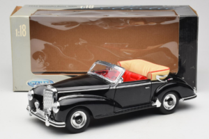Mercedes 300S W188 Roadster Črna Welly 1:18 801-3271398 Kovina – slika 8 od 8