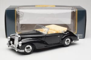 Mercedes 300SC W188 Obsidian Črna Maisto 1:18 806B Kovina – slika 8 od 8