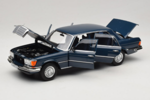 Mercedes 350 SEL W116 Hansa Blue Norev 1:18 183976 Kovina – slika 2 od 8