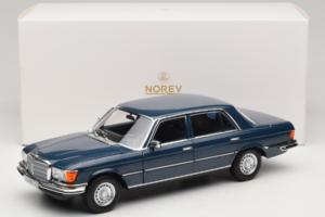 Mercedes 350 SEL W116 Hansa Blue Norev 1:18 183976 Kovina – slika 8 od 8