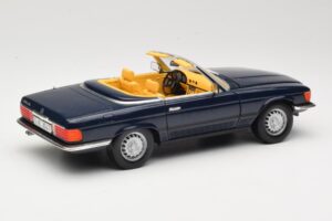 Mercedes 350 SL R107 Temno Modra Sun Star 1:18 MB003 Kovina – slika 3 od 8