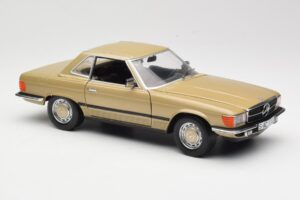 Mercedes 350 SL R107 Zlat Sun Star 1:18 MB004 Kovina – slika 6 od 8