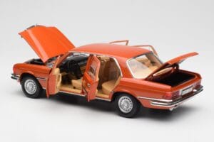 Mercedes 450 SEL 6.9 W116 Oranžen Metallic Norev 1:18 183459 Kovina – slika 5 od 8