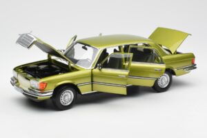 Mercedes 450 SEL W116 Citrus Zelen Dealer Edition Norev 1:18 B66040683 Kovina – slika 2 od 8