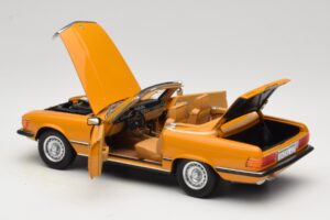 Mercedes 450 SL R107 Cayenne Orange Norev 1:18 183350 Kovina – slika 7 od 10