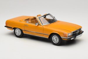 Mercedes 450 SL R107 Cayenne Orange Norev 1:18 183350 Kovina – slika 8 od 10