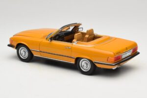 Mercedes 450 SL R107 Cayenne Orange Norev 1:18 183350 Kovina – slika 9 od 10