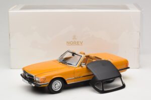 Mercedes 450 SL R107 Cayenne Orange Norev 1:18 183350 Kovina – slika 10 od 10