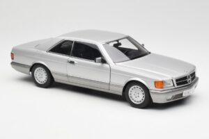Mercedes 500 SEC C126 Srebrn AUTOart 1:18 76212 Kovina – slika 6 od 8