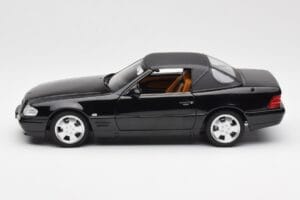 Mercedes SL 500 R129 Črn Norev 1:18 183750 Kovina – slika 6 od 10
