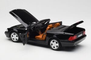 Mercedes SL 500 R129 Črn Norev 1:18 183750 Kovina – slika 7 od 10