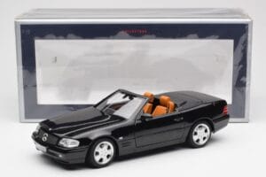 Mercedes SL 500 R129 Črn Norev 1:18 183750 Kovina – slika 10 od 10