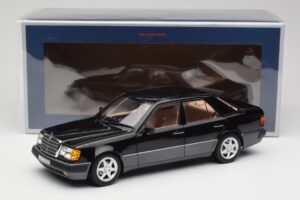 Mercedes 500E W124 Črn Omejena Serija Norev 1:18 183949 Kovina – slika 12 od 12