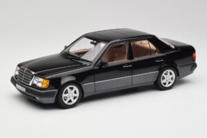 Mercedes 500E W124 Črn Omejena Serija Norev 1:18 183949 Kovina