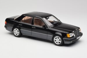 Mercedes 500E W124 Črn Omejena Serija Norev 1:18 183949 Kovina – slika 6 od 12