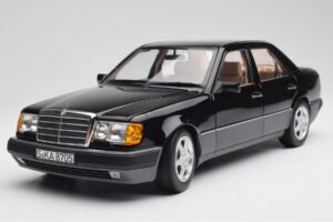 Mercedes 500E W124 Črn Omejena Serija Norev 1:18 183949 Kovina – slika 9 od 12