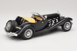 Mercedes 500K Roadster Črn Bburago 1:18 3020-P2 Kovina – slika 3 od 8