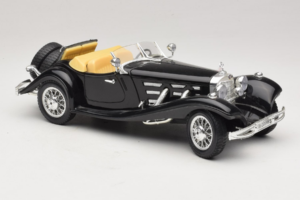 Mercedes 500K Roadster Črn Bburago 1:18 3020-P2 Kovina – slika 6 od 8