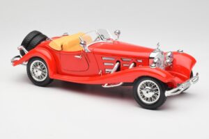 Mercedes 500K Roadster Rdeč Bburago 1:18 3020 Kovina – slika 6 od 8