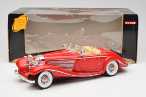 Mercedes 500K Special Roadster Rdeč Maisto 1:18 56058 Kovina – slika 8 od 8
