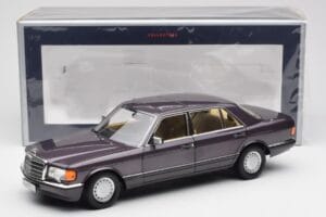 Mercedes 560 SEL W126 Vijolična Metallic Norev 1:18 183544 Kovina – slika 8 od 8