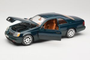 Mercedes 600 SEC C140 Zelena Majorette 1:18 4418 Kovina – slika 2 od 8