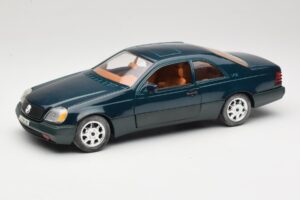 Mercedes 600 SEC C140 Zelena Majorette 1:18 4418 Kovina