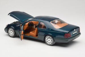 Mercedes 600 SEC C140 Zelena Majorette 1:18 4418 Kovina – slika 5 od 8