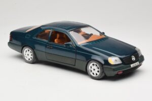 Mercedes 600 SEC C140 Zelena Majorette 1:18 4418 Kovina – slika 6 od 8
