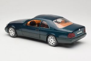 Mercedes 600 SEC C140 Zelena Majorette 1:18 4418 Kovina – slika 7 od 8