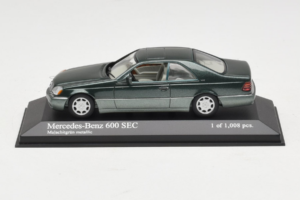 Mercedes 600 SEC W140 Zelen Metalik Minichamps 1:43 430032604 Kovina