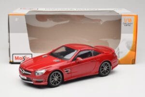 Mercedes AMG SL 63 R231 Rdeča Maisto 1:18 36199 Kovina – slika 8 od 8