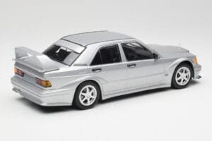 Mercedes 190E W201 2.5-16 EVO 2 Astral Srebrna Metallic Minichamps 1:18 155036101 Kovina – slika 2 od 6