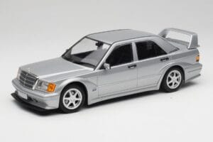 Mercedes 190E W201 2.5-16 EVO 2 Astral Srebrna Metallic Minichamps 1:18 155036101 Kovina