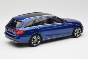 Mercedes C-Class S205 T-Modell Brilliant Modra Metalik Norev 1:18 B66960257 Kovina – slika 3 od 8