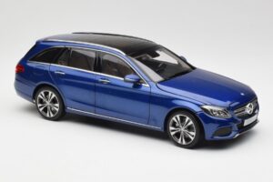 Mercedes C-Class S205 T-Modell Brilliant Modra Metalik Norev 1:18 B66960257 Kovina – slika 6 od 8