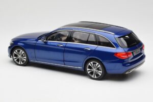 Mercedes C-Class S205 T-Modell Brilliant Modra Metalik Norev 1:18 B66960257 Kovina – slika 7 od 8
