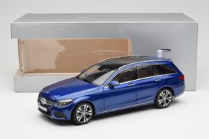 Mercedes C-Class S205 T-Modell Brilliant Modra Metalik Norev 1:18 B66960257 Kovina – slika 8 od 8
