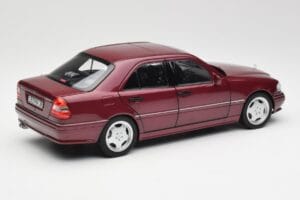Mercedes AMG C36 W202 Almandine Rdeč Norev 1:18 B66040706 Kovina – slika 3 od 8