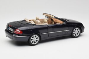 Mercedes CLK 500 W209 Kabriolet Temno Moder Metalik Kyosho 1:18 B66962174 Kovina – slika 4 od 9